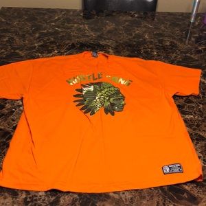 Orange XXL hustle gang t-shirt
